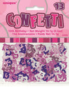 13th Birthday Glitz Pink Table Foil Confetti / Scatters 14g