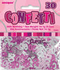 30th Glitz Pink Birthday Table Foil Confetti / Scatters 14g