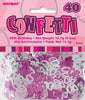 40th Glitz Pink Birthday Table Foil Confetti / Scatters 14g