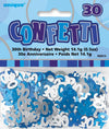 30th Birthday Blue & Silver Table Foil Confetti / Scatters 14g