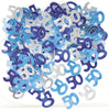 50th Birthday Blue & Silver Table Foil Confetti / Scatters 14g