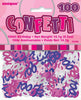 100th Glitz Pink Birthday Table Foil Confetti / Scatters 14g