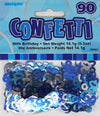 90th Birthday Blue & Silver Table Foil Confetti / Scatters 14g