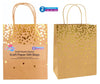 25.5cm x 20cm x 12cm 2pkGold Heart Series Craft Gift Bags