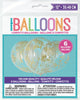 6pk Gold Confetti Clear Balloons
