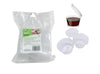 50ml Plastic Sauce Containers With Hinged Lid 20pk