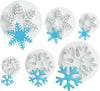 Snow Flake Plunger Fondant Cookie Cutter Set 3pcs