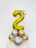 Small Foil Number Birthday Balloon Table Centrepiece