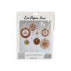 8pcs EID Gold Paper Fans Wall Decoration
