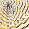 8pcs EID Gold Paper Fans Wall Decoration