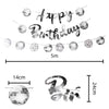 Happy Birthday Silver Disco Ball Banner 5m
