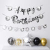 Happy Birthday Silver Disco Ball Banner 5m