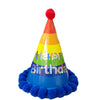 Happy Birthday Rainbow Pom Pom Hat