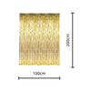 Metallic Gold Foil Door Curtain Backdrop 1M Wide X 2M Long