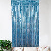 Metallic Light Blue Foil Curtain Backdrop 1M Wide X 2M Long