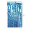 Metallic Light Blue Foil Curtain Backdrop 1M Wide X 2M Long