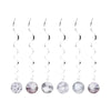 Disco Ball Decorative Swirls  6pk
