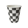 Racing Car Black & White Checkered Paper Cups
