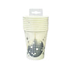 Silver Disco Paper Cups 8pk