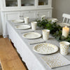 White and Gold Confetti Large Napkins/Serviettes 20pk