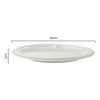 50pk Round Eco-Friendly 3 Compartment  White Sugar Cane Plates