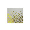 White and Gold Confetti Large Napkins/Serviettes 20pk