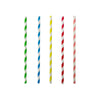 50PK Assorted Stripe Paper Straws
