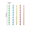 50PK Assorted Stripe Paper Straws