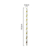 White and Gold Confetti Paper Straws 50pk