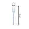 48pk Bulk White Plastic Reusable Forks