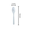 48pk Bulk White Plastic Reusable Spoons