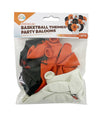 Basketball Party Latex Balloons 25cm 18pk