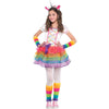 Rainbow Unicorn Dress Book Week Children Girl Costumes 4-10 years