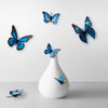 Blue Butterfly Sticker Wall Decoration Cake Topper Balloon Sticker Kit
