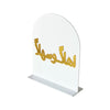 12cm EID Acrylic White Table Decoration 	 10*12*4cm
