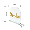 12cm EID Acrylic White Table Decoration 	 10*12*4cm