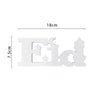 EID White Wooden Table Sign Decoration
