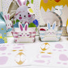 Easter Bunny Pink & Blue Paper Basket 4pk