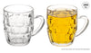 285ml Clear Glass Dimple Beer Mug