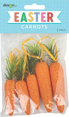 Easter Glitter Foam Orange Carrot Hanging Decorations