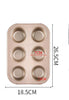 6 Regular Muffin Cupcake Aluminum  Pan / Mould
