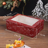 6 Cupcake Red Christmas Clear Window Box With insert