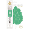 18pk Sempertex / Five Star Matte Fashion Green 30cm Latex Balloons