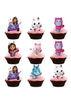 24pk Gabby's Dollhouse Gabby Cat Paper Cupcake Cake Toppers