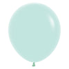 6PK Fashion Pastel Matte Green Sempertex 46cm 18'' Latex Balloons