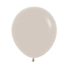 6PK White Sand Sempertex 46cm 18'' Latex Balloons