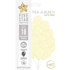 18pk Sempertex / Five Star Pastel Yellow 30cm Latex Balloons