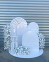 Acrylic Small Plain White Arch