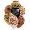 25PK Sempertex Jungle Animals Print Latex 30cm Balloons