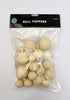 20pk Cream Ball Toppers -  Iconic Cake Art